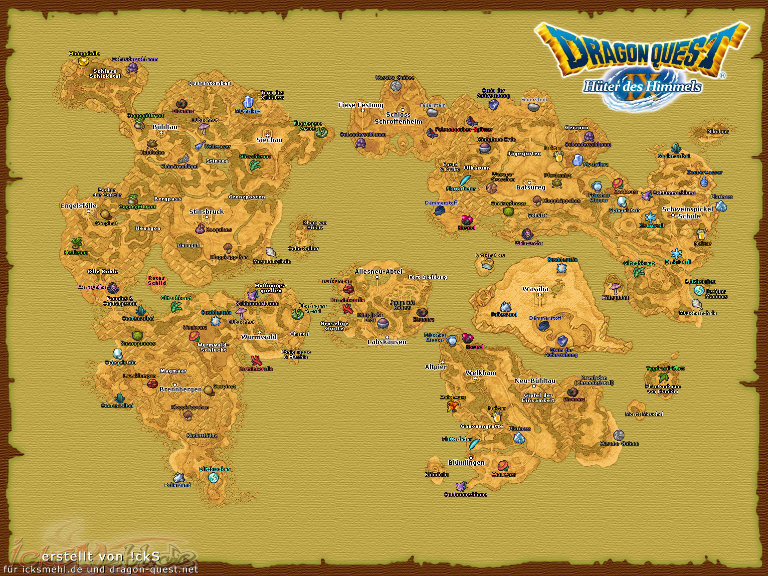 Dragon quest 8 maps